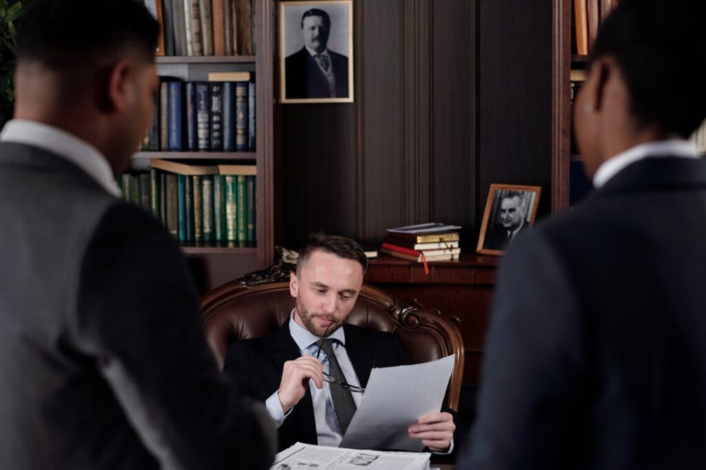 Free Lawyers in an Office Stock Photo