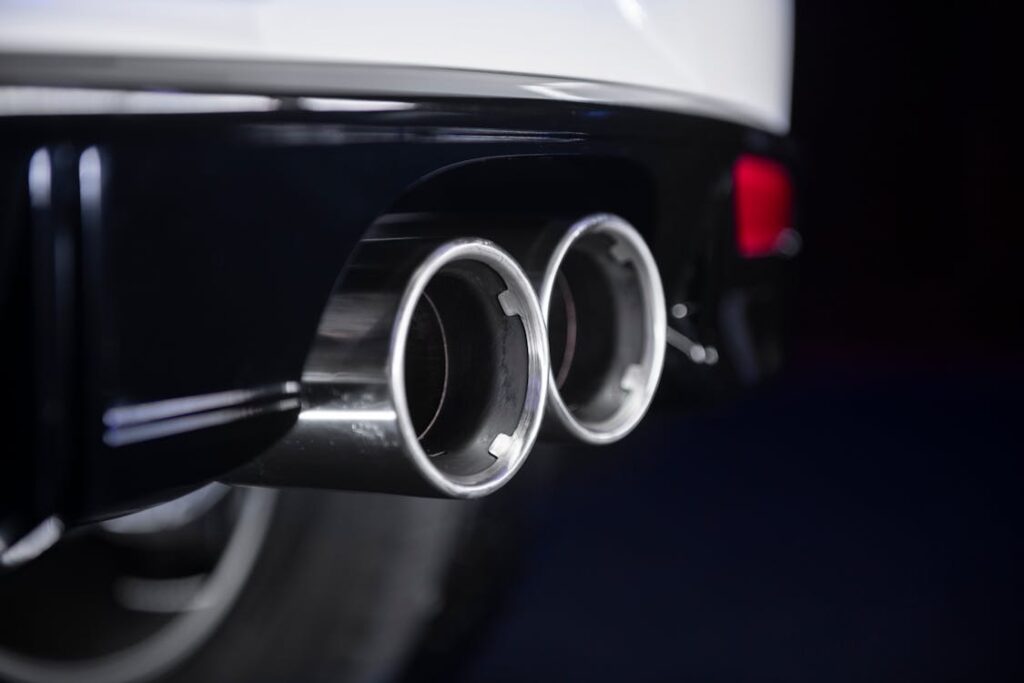 Free Close Up Shot of a Car Muffler Stock Photo